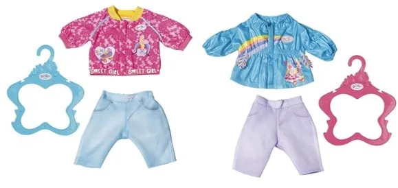 Baby Born BABY born Hverdagsbuks og Jakke 43 cm - Assorteret